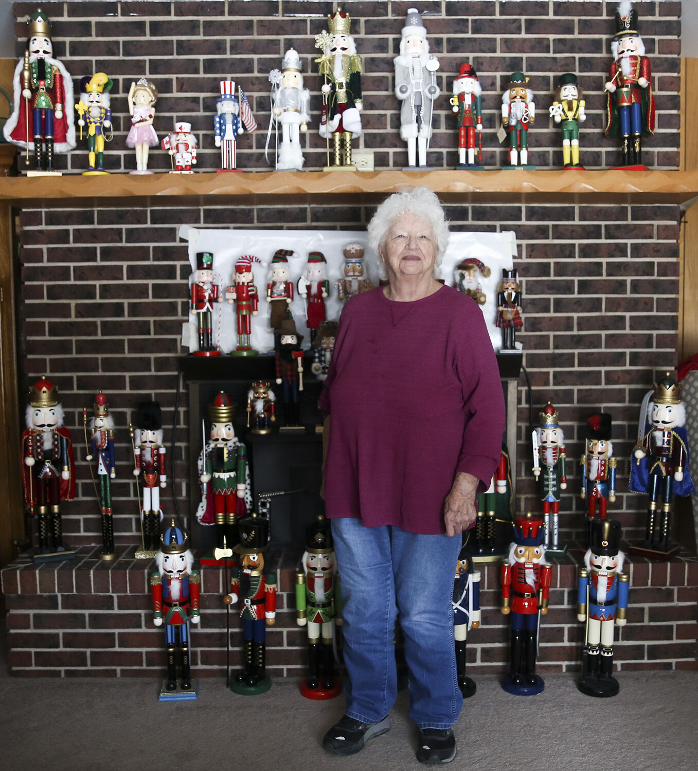 June Taylor, 89 and a half, has about 110 nutcrackers out